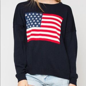 Brandy Melville American Flag Sweater